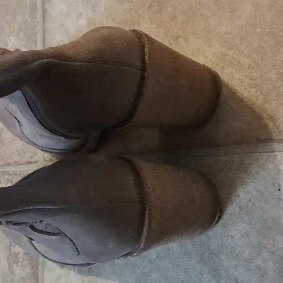 Jeffrey Campbell Suede Lace Up Ankle Boots Size 7.5 - Picture 5 of 8